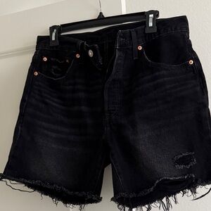 Levi's Black Denim Jean Shorts